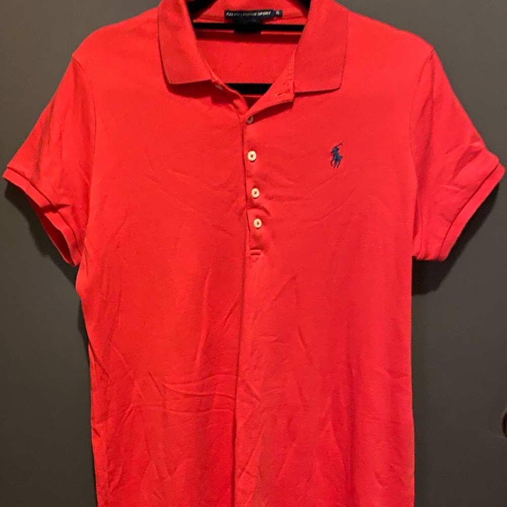 Red Ralph Lauren Polo Shirt Dress Sz XL
